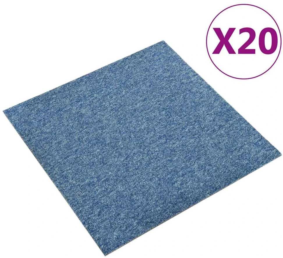 Kilimas 20 vnt. Mėlyna 50 x 50 cm 100% polipropileno