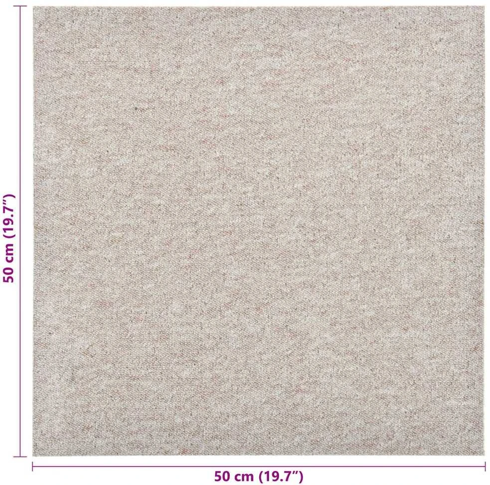 Kilimas 20 vnt. Šviesiai smėlinė 50 x 50 cm 100% polipropileno