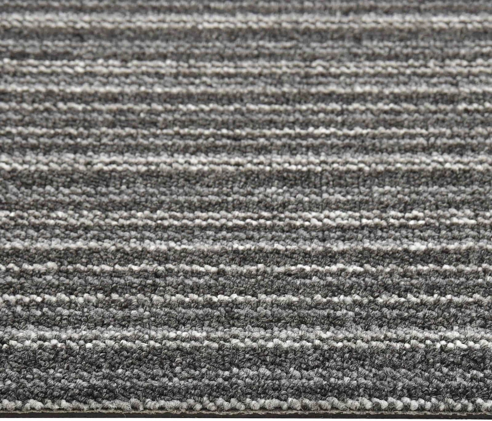 Kilimas 20 vnt. Juostuota antracito spalvos 50 x 50 cm