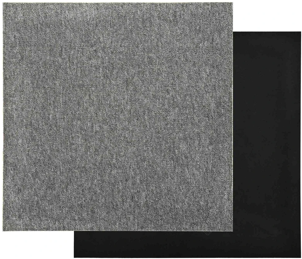 Kilimas 20 vnt. Pilka 50 x 50 cm 100% polipropileno