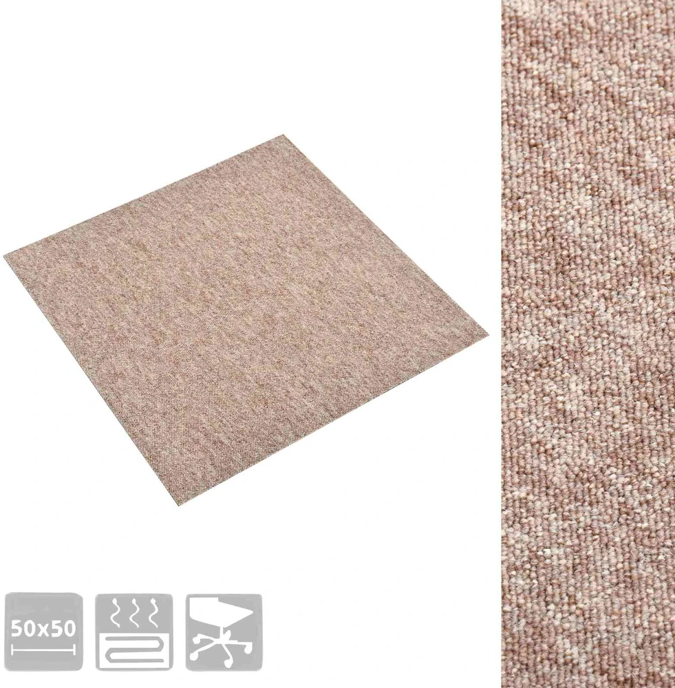 Kilimas 20 vnt. Smėlio 50 x 50 cm 100% polipropileno