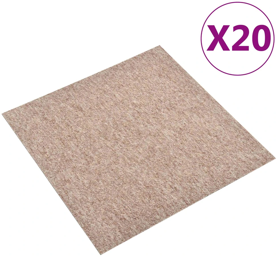Kilimas 20 vnt. Smėlio 50 x 50 cm 100% polipropileno