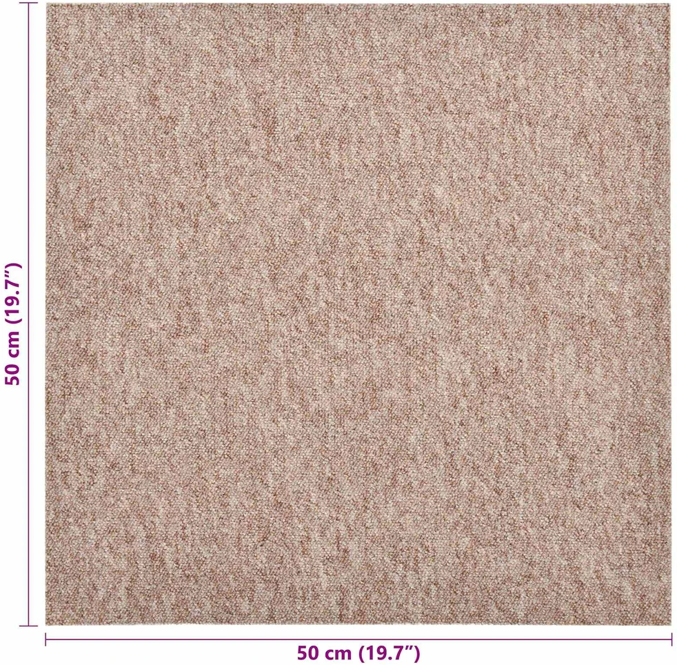 Kilimas 20 vnt. Smėlio 50 x 50 cm 100% polipropileno