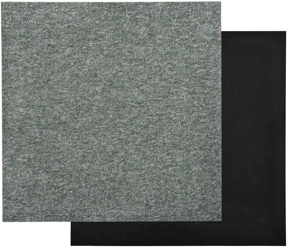 Kilimas 20 vnt. Žalia 50 x 50 cm 100% polipropileno