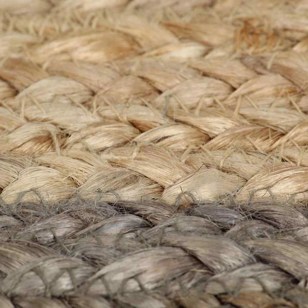 Kilimas, 90cm, džiutas, rankų darbo, su pilku kraštu