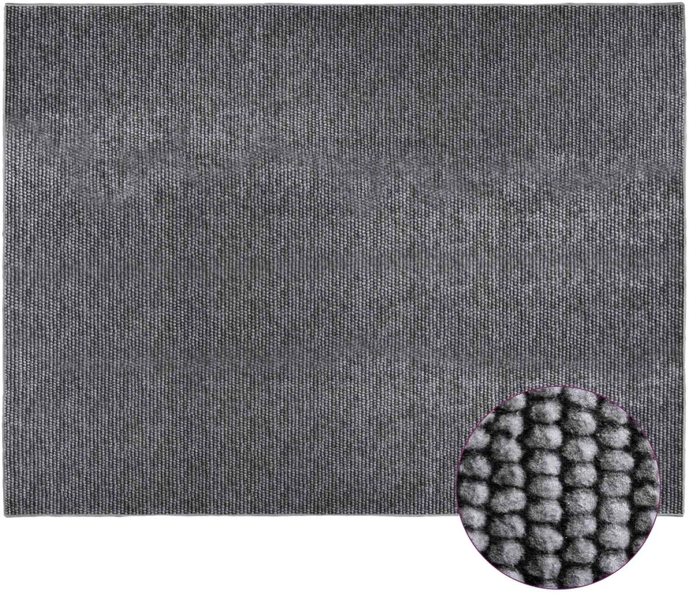 Kilimas Antracito 300 x 400 cm 100% poliesteris 3 mm Plaunamas