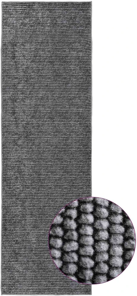 Kilimas Antracito 80 x 150 cm 100% poliesteris 3 mm Plaunamas