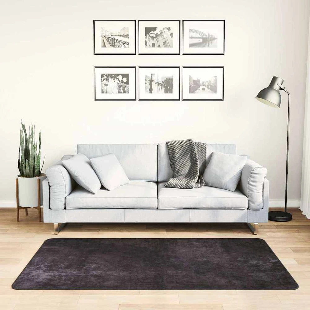 Kilimas, antracito spalvos, 80x150cm, neslystantis, skalbiamas