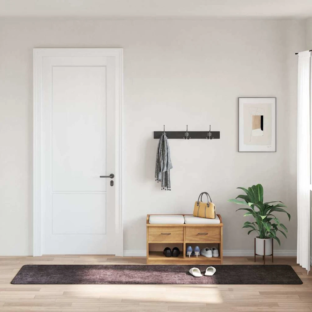 Kilimas, antracito spalvos, 80x300cm, neslystantis, skalbiamas