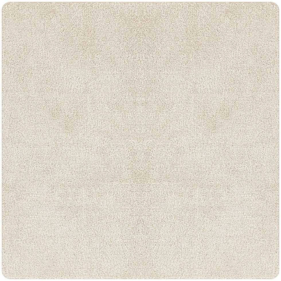 Neslystantis plaukuotas kilimas Kreminė 160 x 160 cm PP
