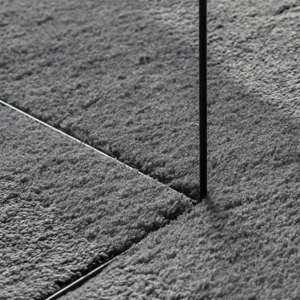 Kilimas HUARTE, antracito, 200x280 cm, trumpi šereliai