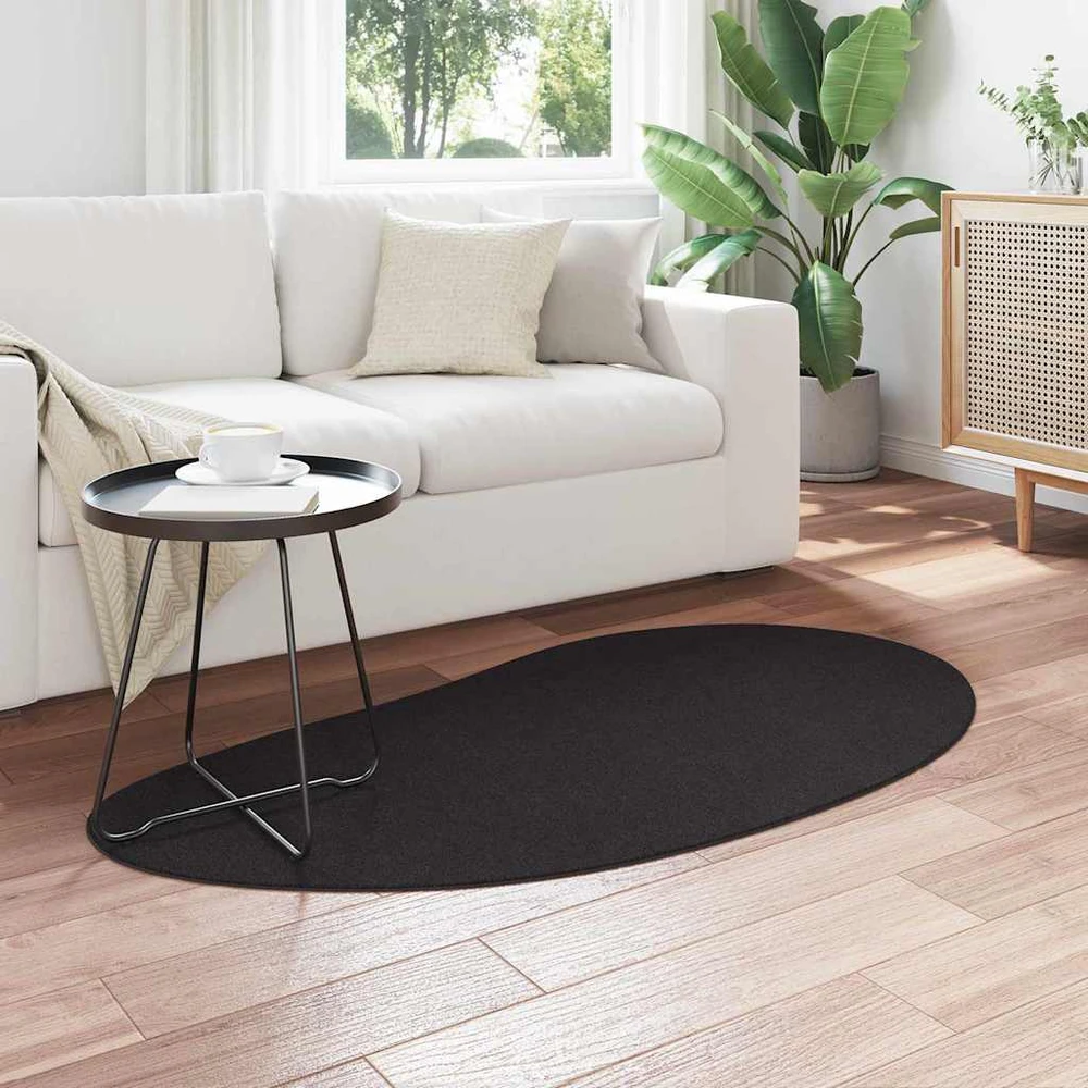 Kilimas HUARTE Juoda 80 x 150 cm Poliesteris
