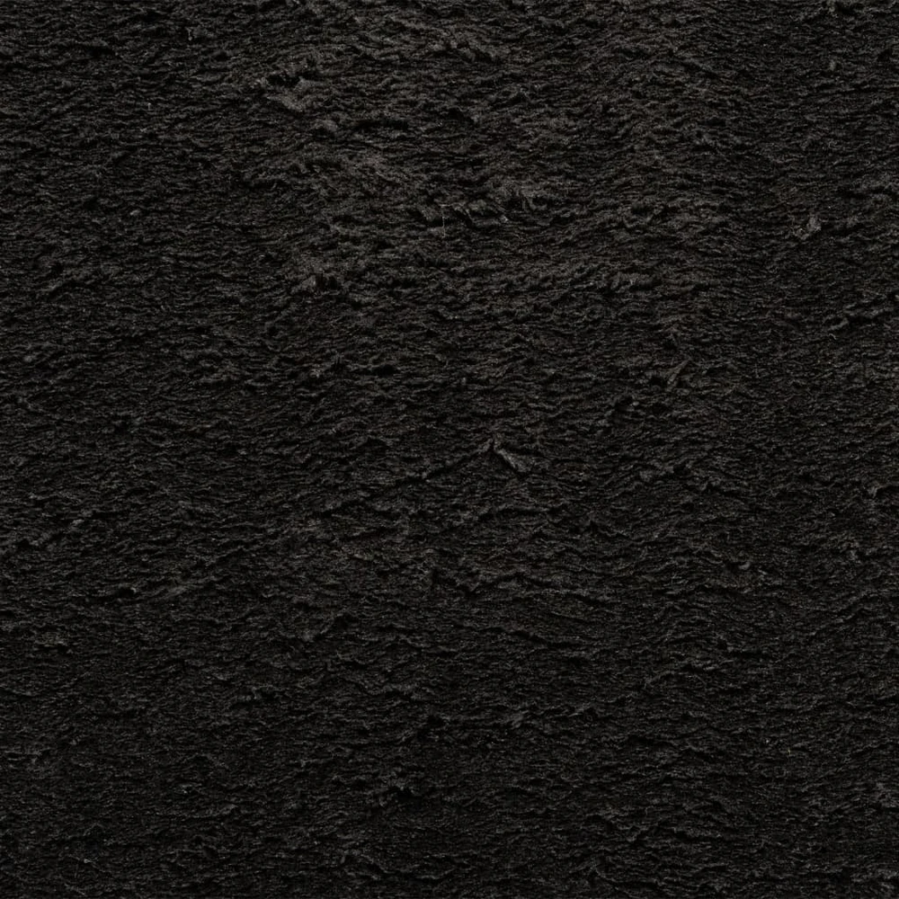 Kilimas HUARTE, juodas, 160x160cm, trumpi šereliai