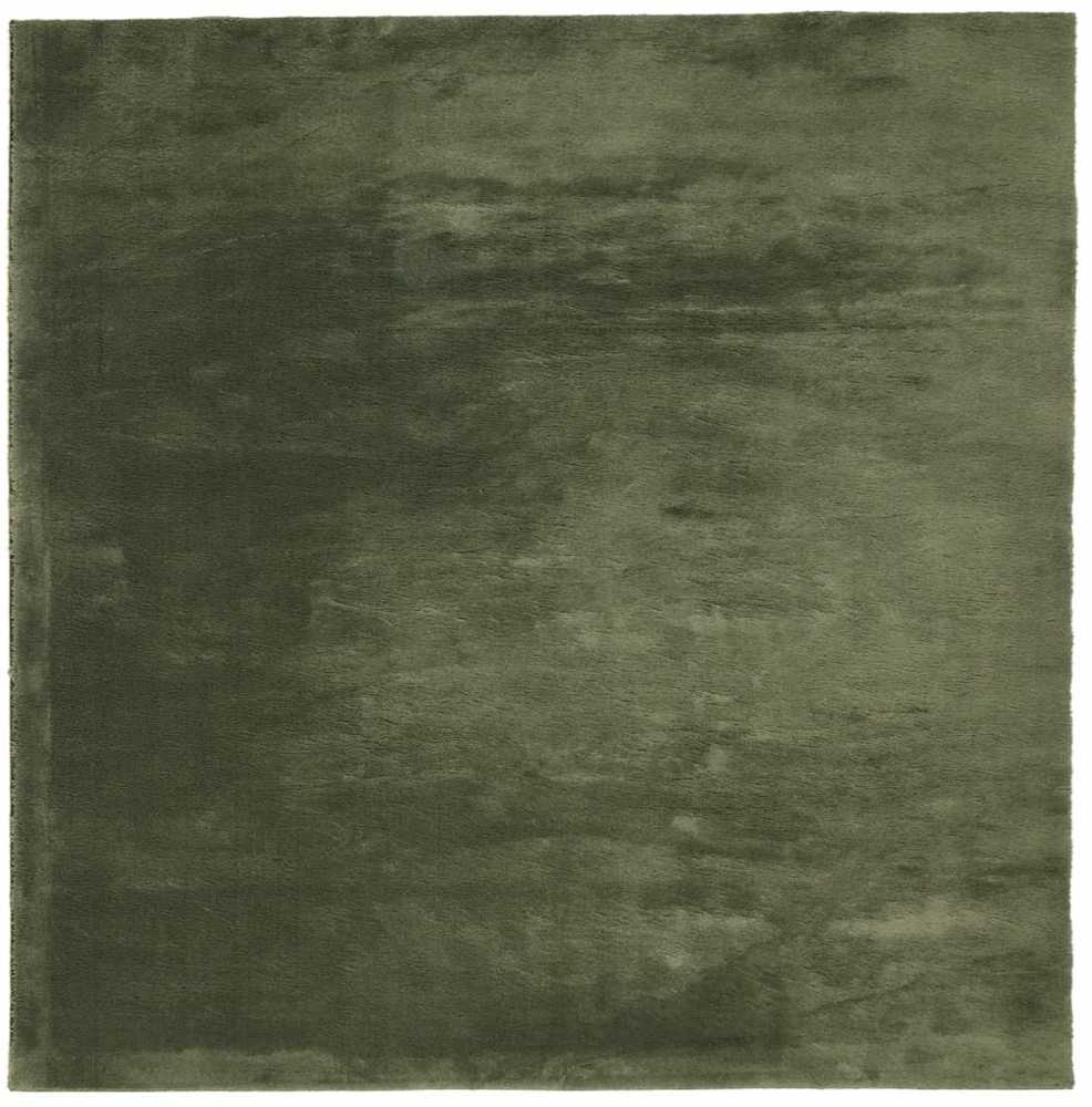 Kilimas HUARTE, miško žalios spalvos, 160x160cm trumpi šereliai