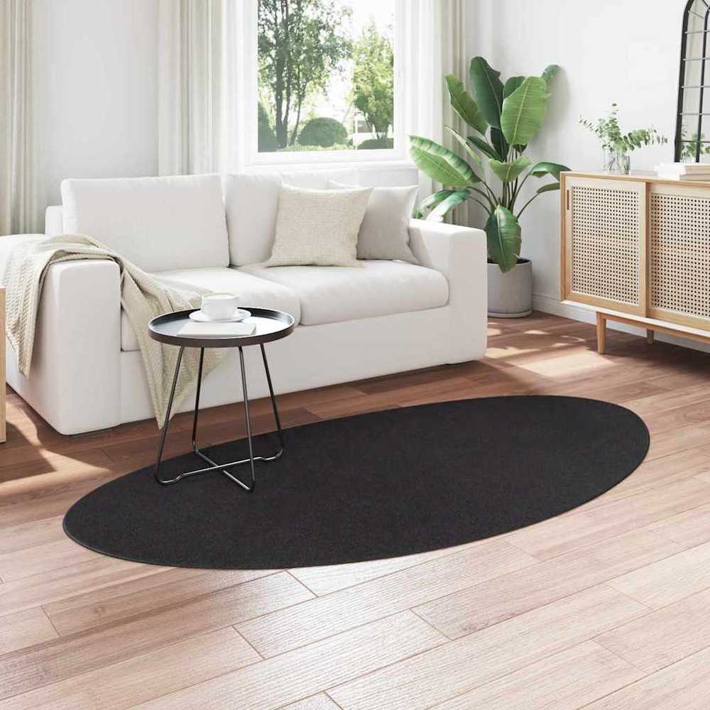 Zoninės kiliminės dangos HUARTE Juoda 100 x 200 cm Poliesteris