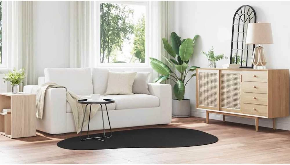 Kilimas HUARTE Juoda 140 x 200 cm Poliesteris
