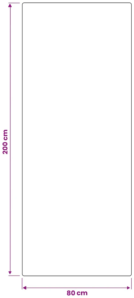 Kilimas IZA Smėlio 80 x 200 cm 100% poliesteris Žemo plauko