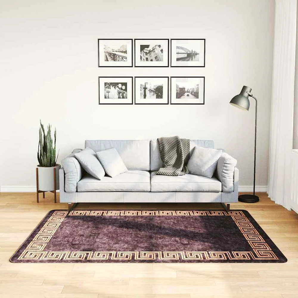 Kilimas, juodos ir auksinės spalvos, 120x180cm, neslystantis