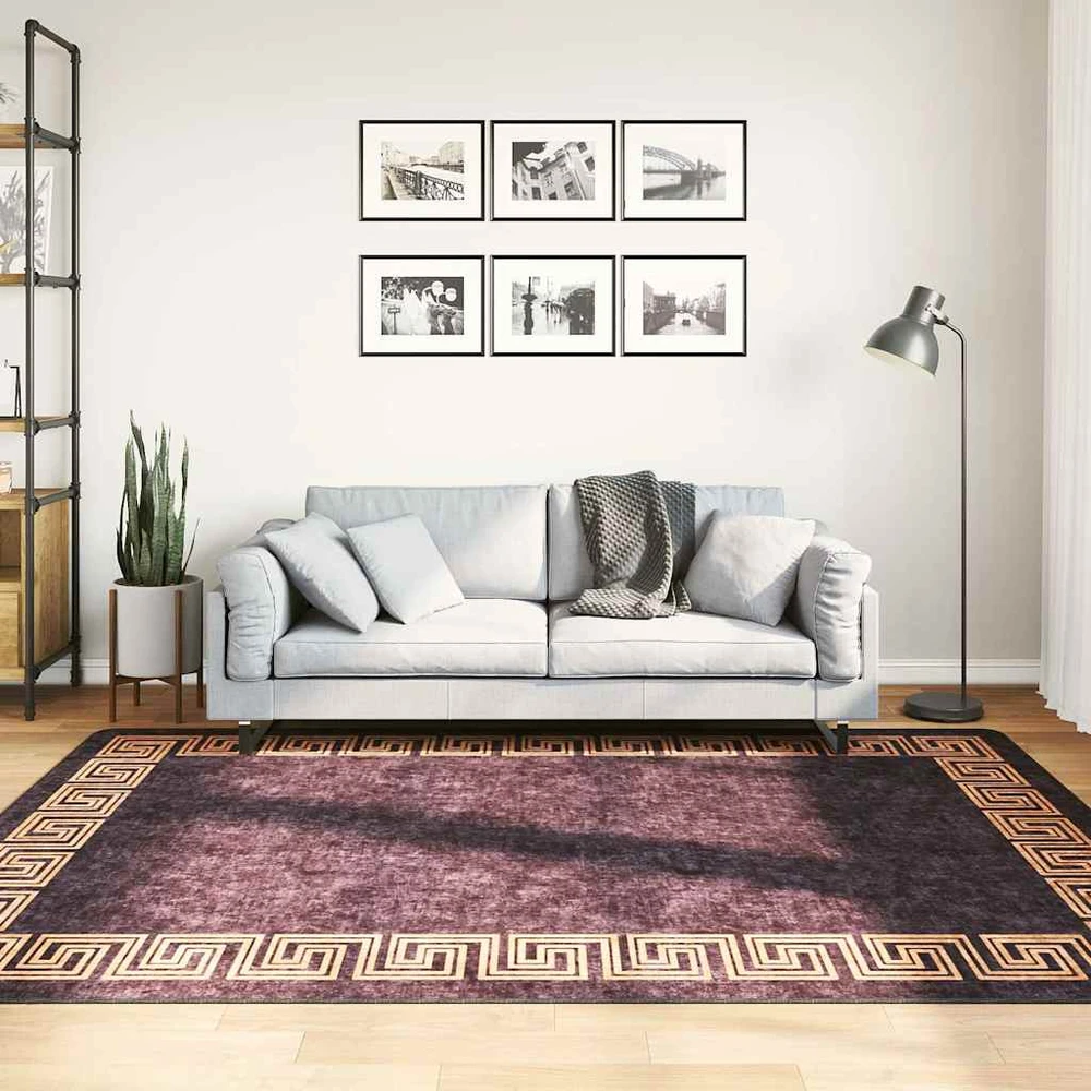 Kilimas, juodos ir auksinės spalvos, 160x230cm, neslystantis