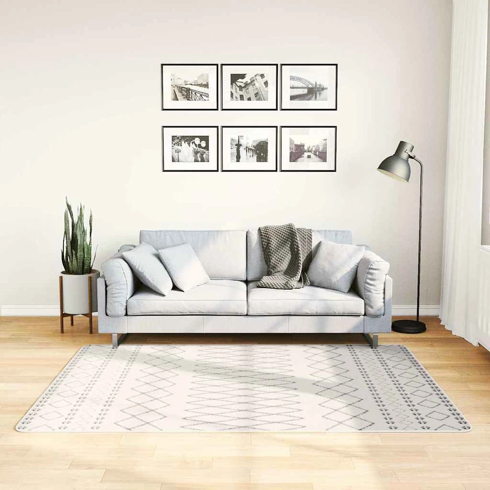 Kilimas, juodos ir baltos spalvos, 120x180cm, neslystantis