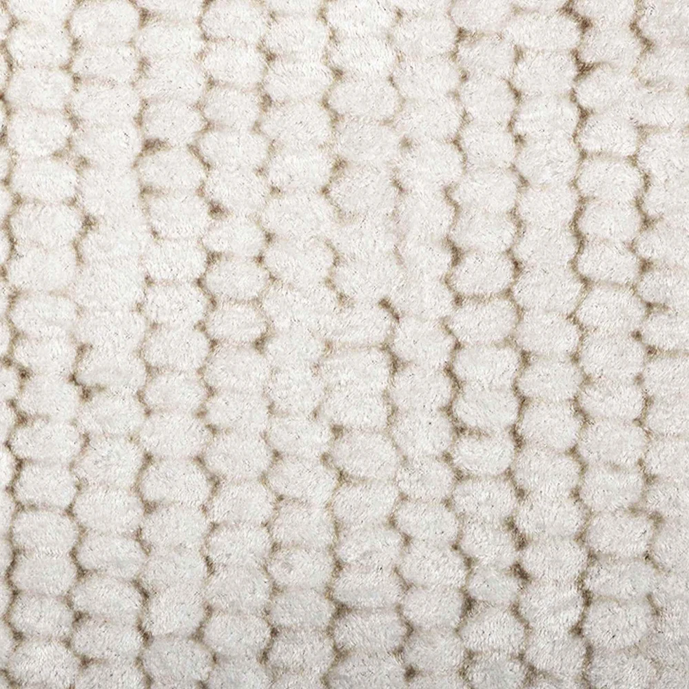 Kilimas Kreminė 100 x 300 cm 100% poliesteris 3 mm Plaunamas
