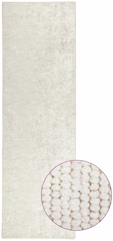 Kilimas Kreminė 50 x 100 cm 100% poliesteris 3 mm Plaunamas