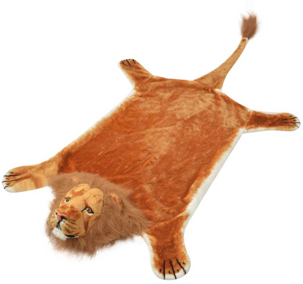 Kilimas liūtas, pliušinis, 205 cm, rudas