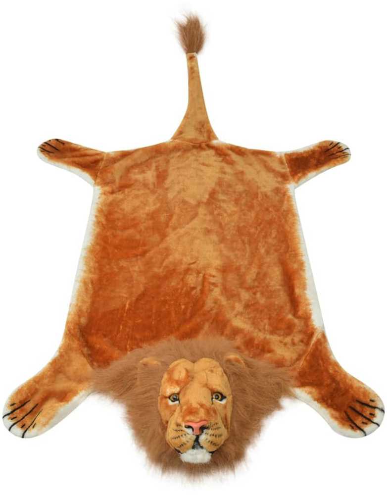 Kilimas liūtas, pliušinis, 205 cm, rudas
