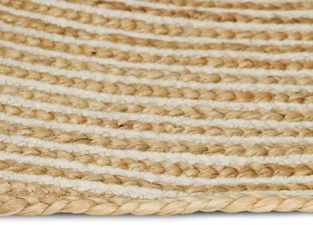 Kilimas Balta 240 x 240 cm Džiutas
