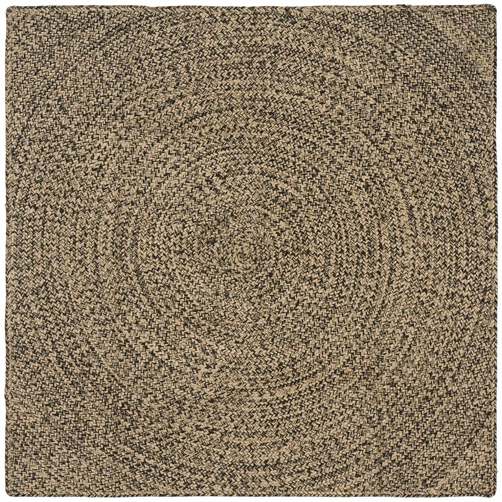 Kilimas Natūrali ir juoda 120 x 120 cm Džiutas