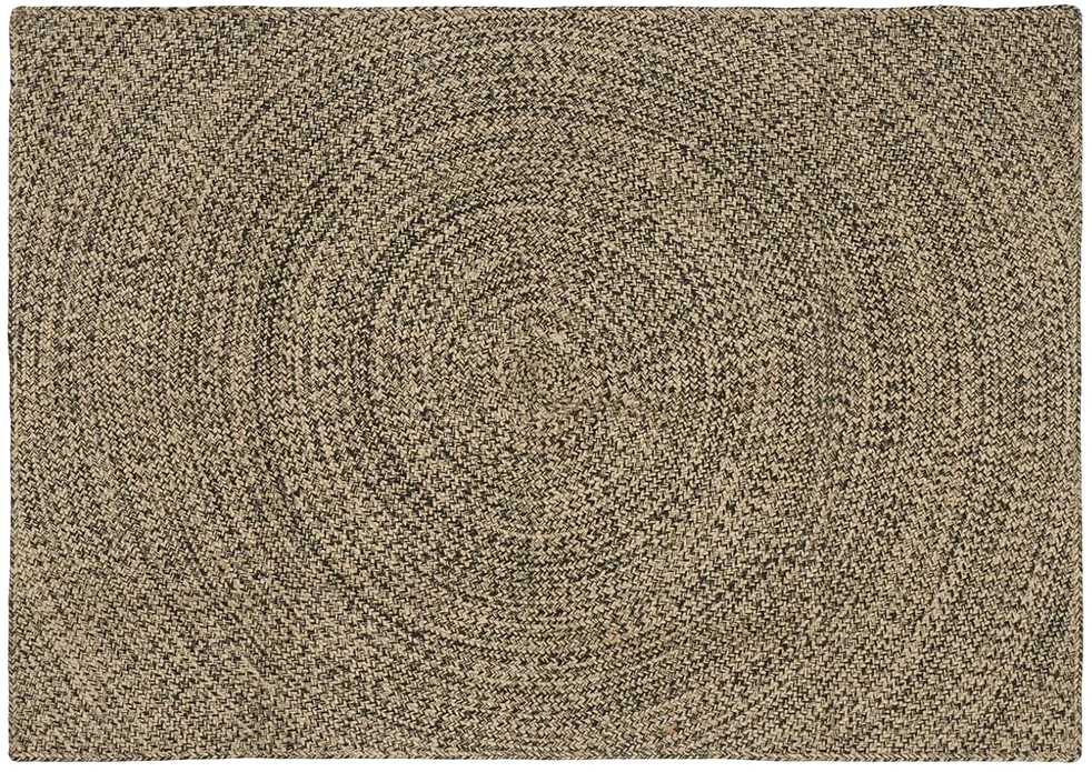 Kilimas Natūrali ir juoda 120 x 170 cm Džiutas