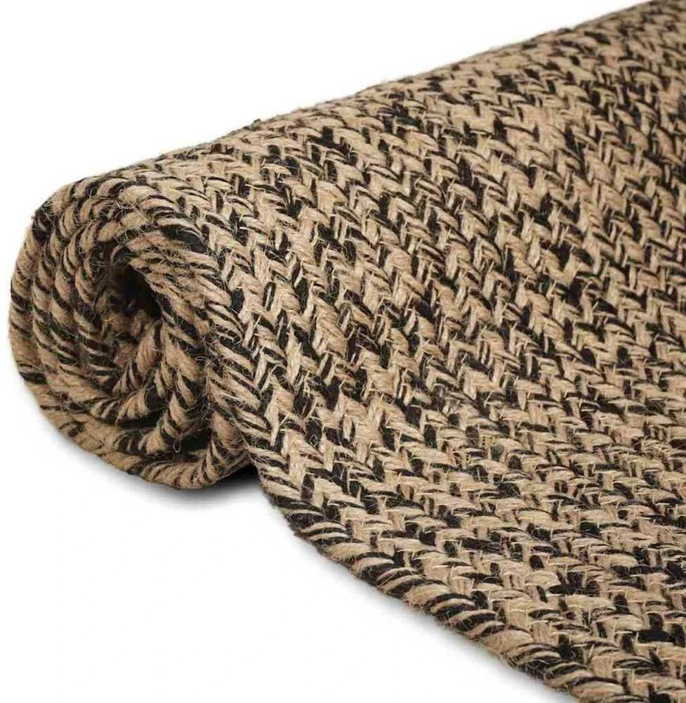 Zoninės kiliminės dangos Natūrali ir juoda 60 x 110 cm Džiutas