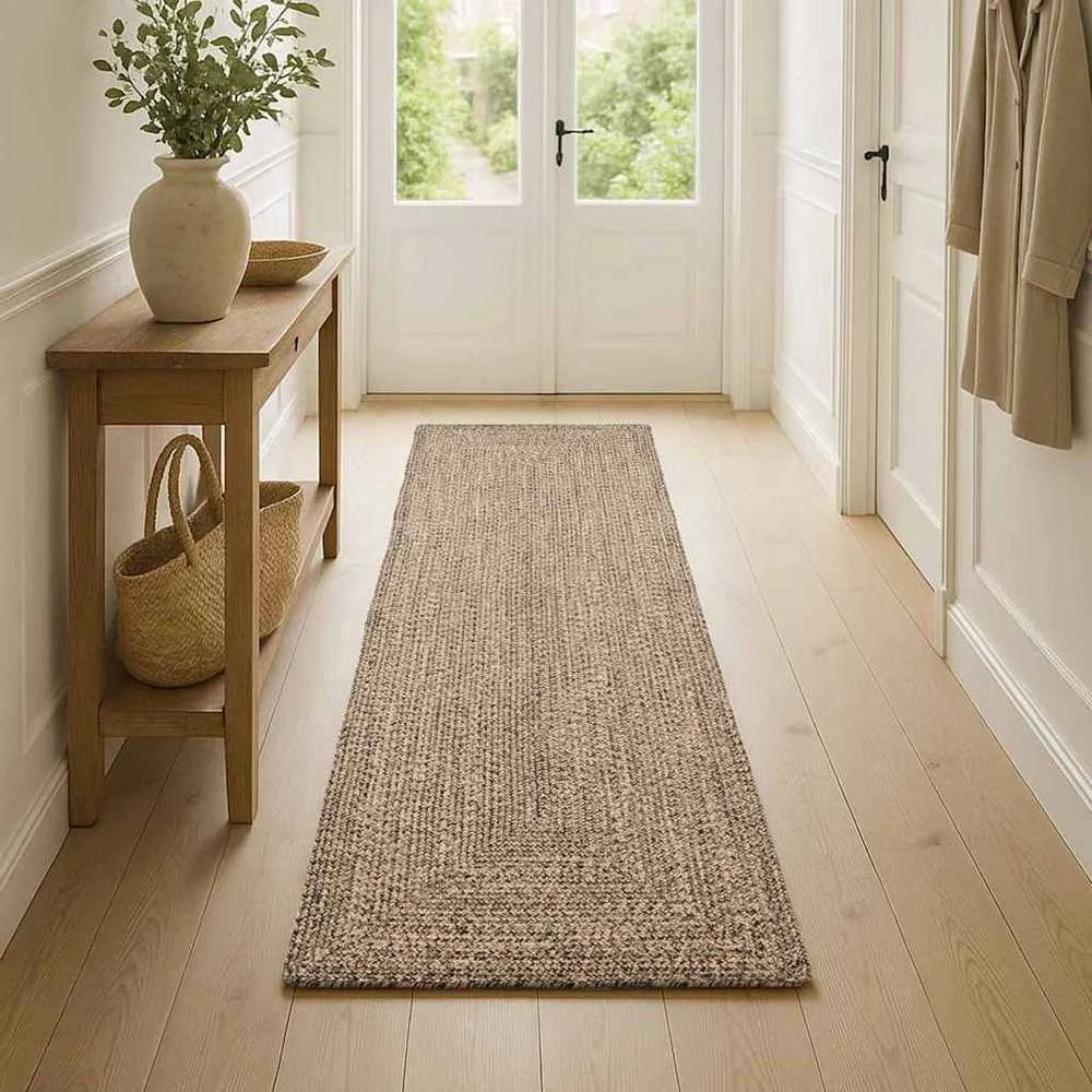 Zoninės kiliminės dangos Natūrali ir juoda 60 x 110 cm Džiutas