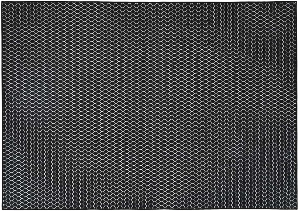 Kilimas ORIZ Juodas tinklelio raštas 140 x 200 cm