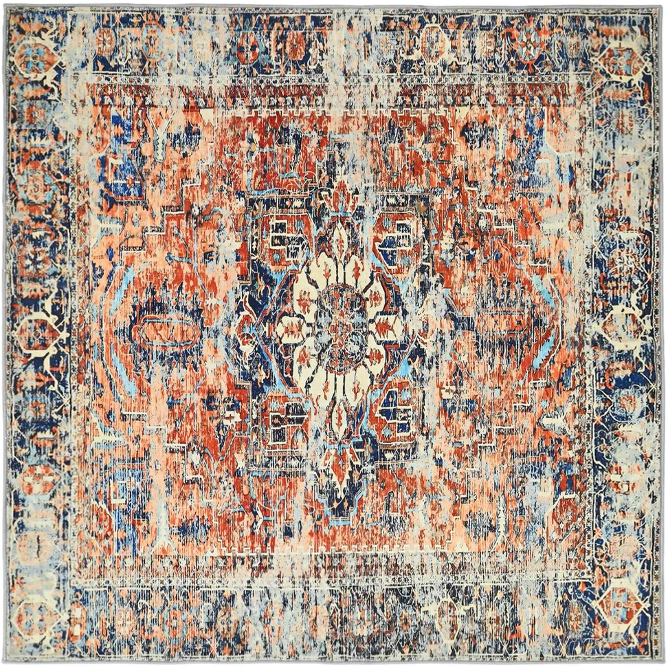 Kilimas ORIZ Oranžinė 160 x 160 cm 100% poliesteris