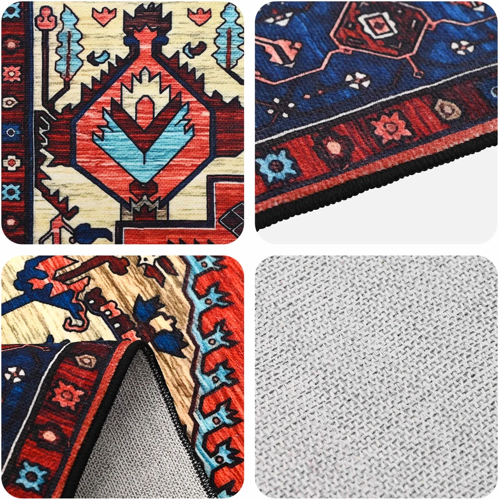 Kilimas ORIZ Raudona 200 x 200 cm 100% poliesteris
