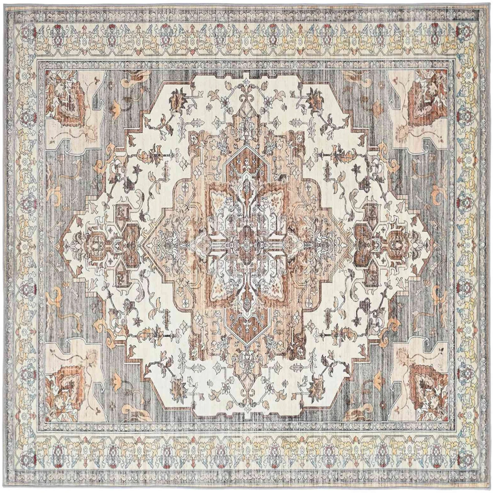 Kilimas ORIZ Ruda 160 x 160 cm 100% poliesteris