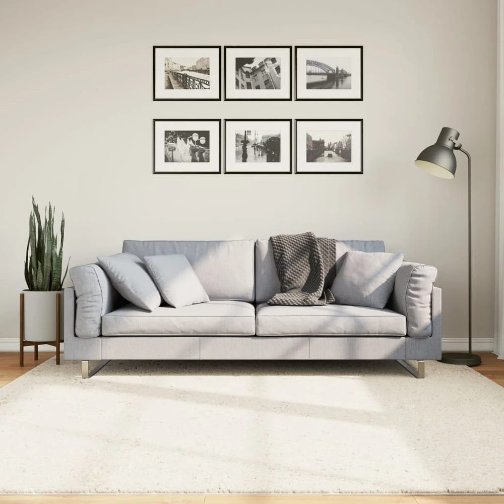Kilimas OVIEDO, smėlio spalvos, 200x200cm, trumpi šereliai