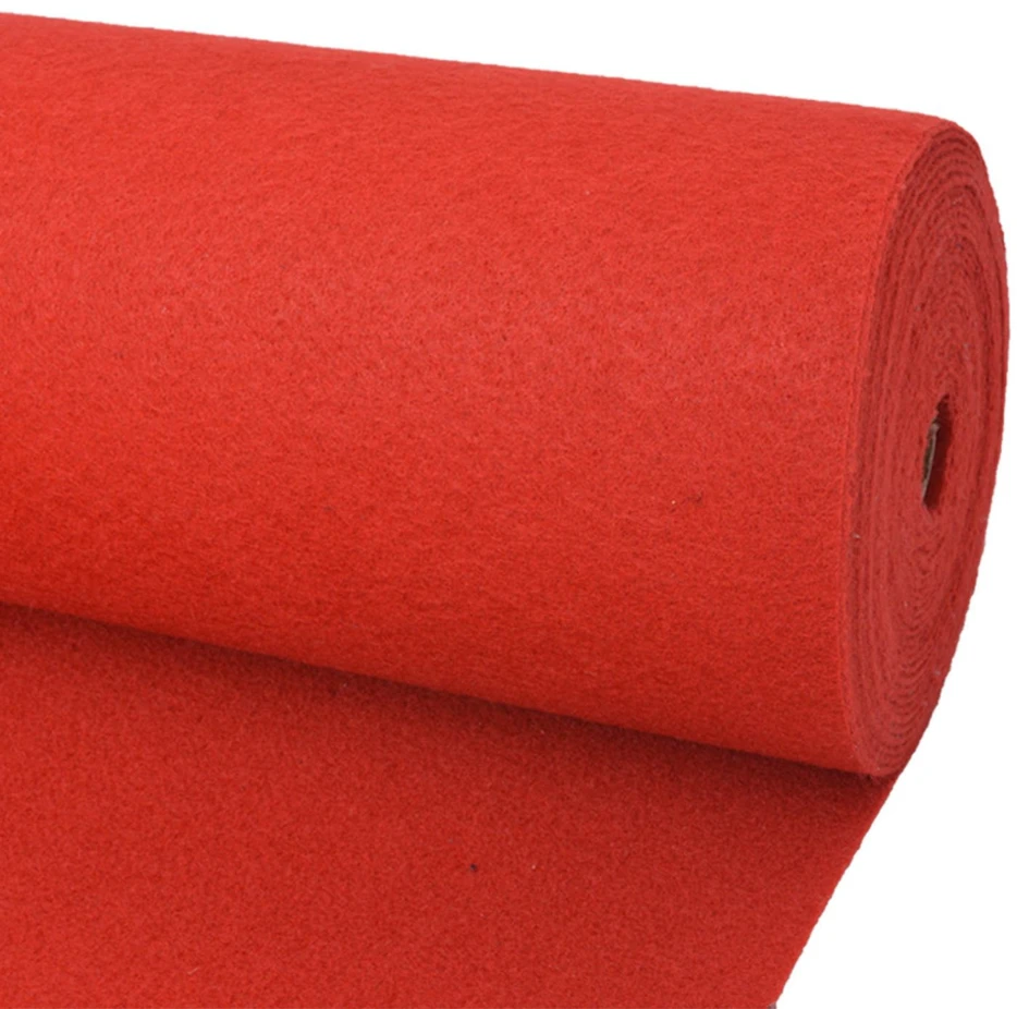 Kilimas Paprastas Raudona 1 x 12 m Audinys