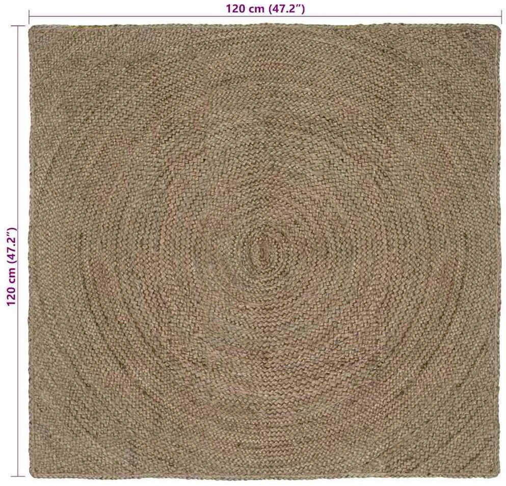 Zoninės kiliminės dangos Pilka 120 x 120 cm Džiutas