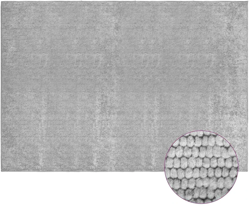 Kilimas Pilka 190 x 300 cm 100% poliesteris 3 mm Plaunamas