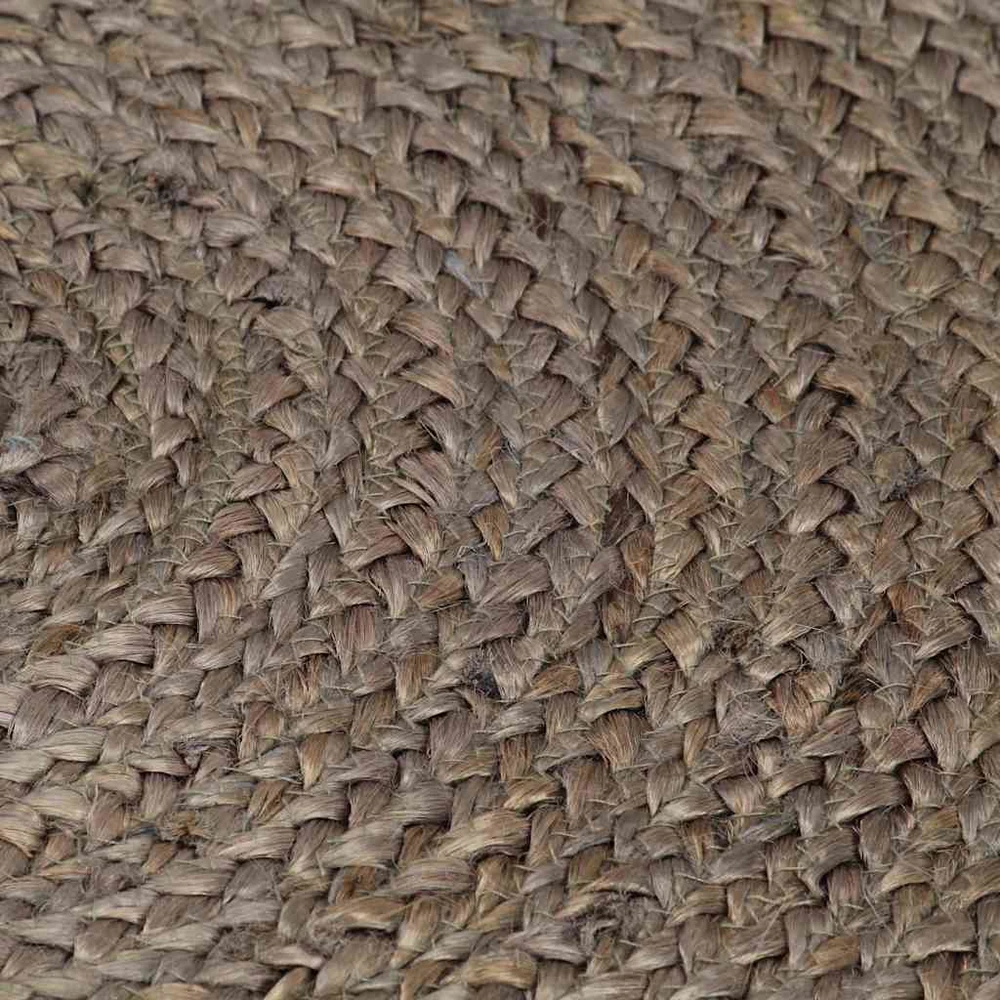 Kilimas, pilkas, 210cm, džiutas, apskritas, rankų darbo