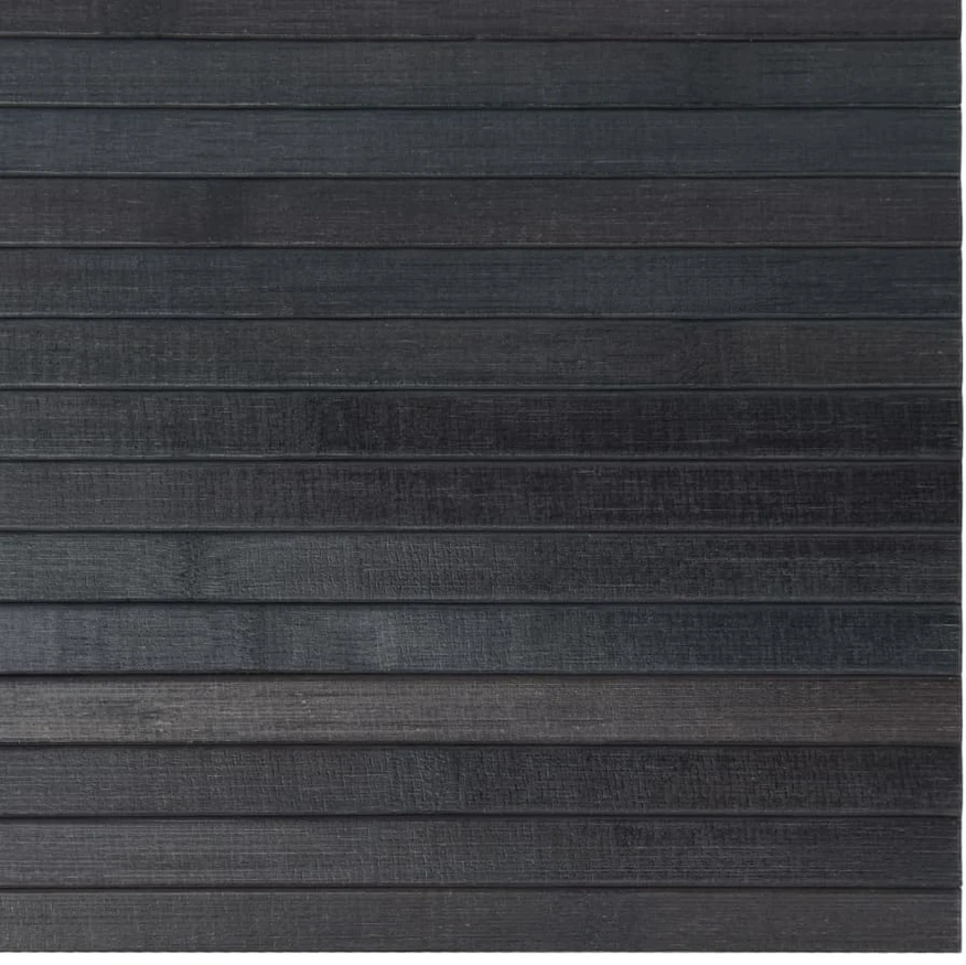 Kilimas, pilkos spalvos, 60x300cm, bambukas, stačiakampis