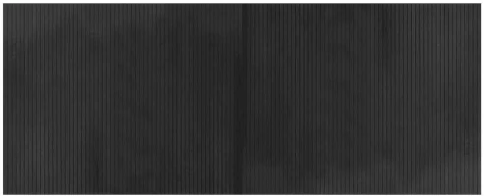 Kilimas, pilkos spalvos, 80x200cm, bambukas, stačiakampis