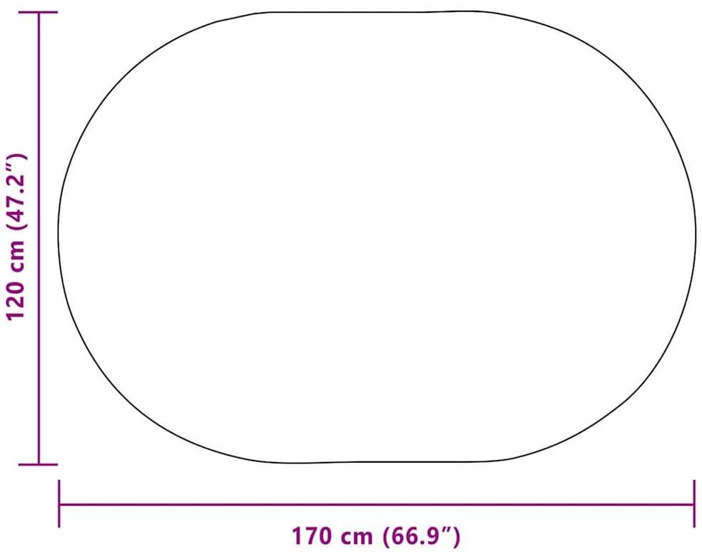 Kilimas ZIZUR Ruda 170 x 120 cm Polipropilenas