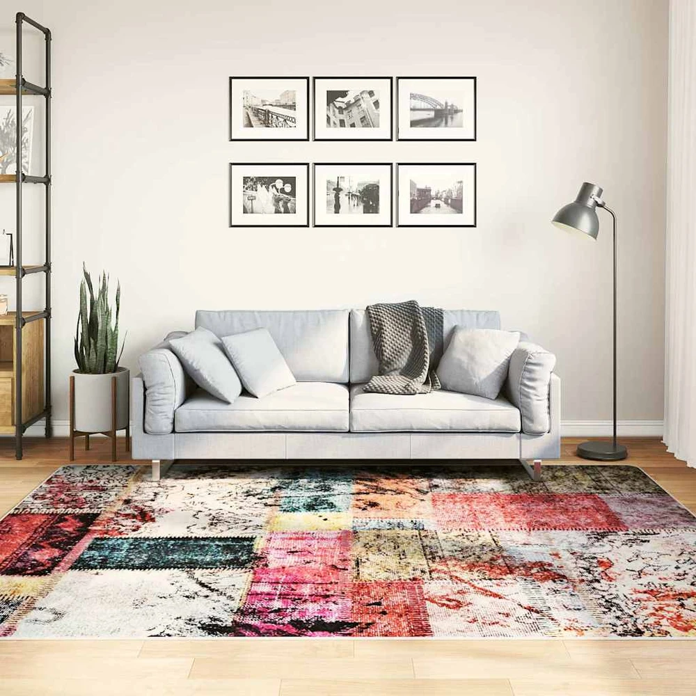 Kilimas, spalvotas, 160x230cm, skiautinio dizaino, neslystantis