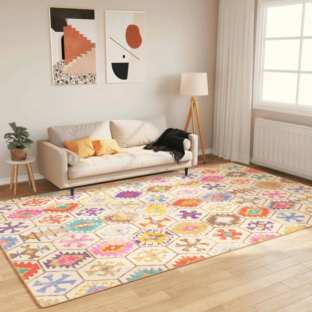 Kilimas, spalvotas, 190x300 cm, neslystantis, skalbiamas