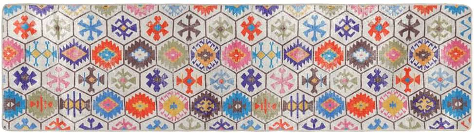 Kilimas, spalvotas, 80x300 cm, neslystantis, skalbiamas