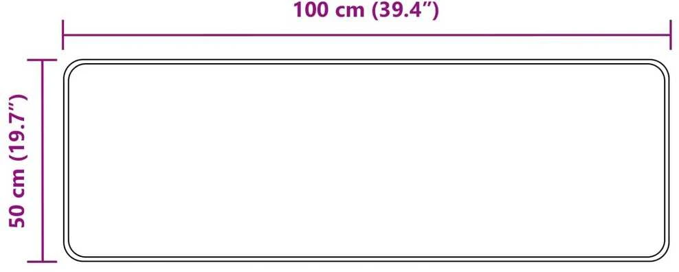 Kilimėlis MARSA Kreminė 50 x 100 cm Poliesteris ir PVC
