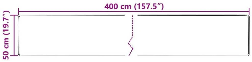 Kilimėlis MARSA Kreminė 50 x 400 cm Poliesteris ir PVC